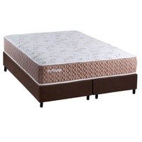 Cama Box CRC Queen +Colchão Molas Ensacadas Privilege Paropas 158x198