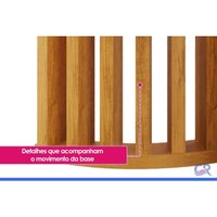 Mesa Jantar Luma c/Tampo MDF Curvo 170x90cm Cedro DJ Móveis