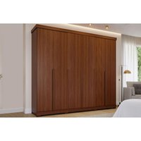 Guarda Roupa Casal 6 Ptas c/Pés Guarapari Jequitiba Panan