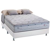 Cama Box CRC Casal +Colchão Molas Bonnel Oslo Herval 138x188