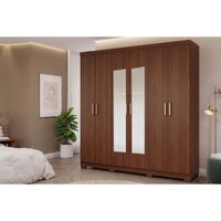 Guarda Roupa Casal 6 Portas c/Esp Clara Jequitiba Panan