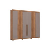 Guarda Roupa Casal 6 Portas 4Gavs Norton Nature/Avela Henn