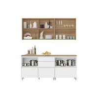 Kit Cozinha Nesher 4 Peças Rainha CZ432 Nature/Greige