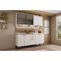 Cozinha Modulada Carraro 4 Peças Alpha C4P178 Branco