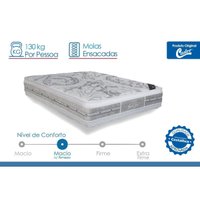 Cama Box CRC King + Colchão Molas Pocket Castor SLX GrandPlush 193