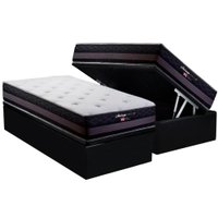 Cama Box Baú CRC Solteiro +Colchão Molas Bonnel Málaga Herval 88