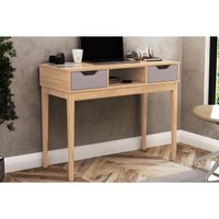 Mesa Computador MB 1099 c/2 Gavetas Mel/Cinza Movelbento
