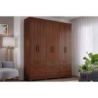 Guarda Roupa Casal 6 Portas 5Gavs Porto Jequitiba Panan