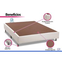 Cama Box CRC Casal +Colchão D45 Espuma High Foam Ortobom 138