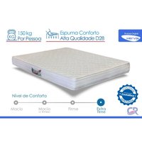 Colchão Solteiro Espuma Herval Ortopédico D65 Frontier 88x188x20