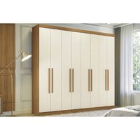Guarda Roupa Casal 8 Ptas Master New Cin/Areia S. Andirá