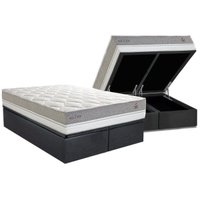 Cama Box Baú CRC King +Colchão Molas Bonnel C1672 Herval 193x203