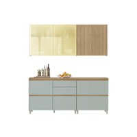 Cozinha Modulada Nesher Rainha Nesher 4 Peças CZ435 Nature/Verde