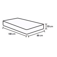 Cama Box CRC Solteiro +Colchão Molas Bonnel American Herval 88x188