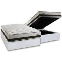 Cama Box Baú CRC Casal +Colchão Molas Bonnel Cardiff Herval 138x188