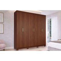 Guarda Roupa Casal 6Ptas c/Esp Interno Clara Jequitiba Panan