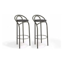 Kit 2 Banquetas Sala Jantar Dublin 1B706 2 Un Bronze/Preto 110 - Kappesberg