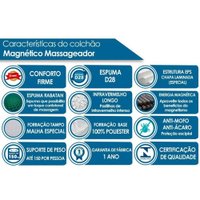 Cama Box Baú CRC King +Colchão Molas Pocket c/Massagem Niponpedic Castor -