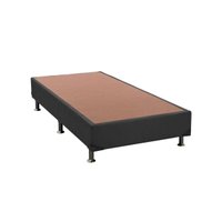 Cama Box Base Solteiro Ortobom Suede Gray 0.69x1,88x0,30