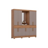Guarda Roupa Casal 10 Portas 3Gavs c/Esp B374 Nat/Avela Henn
