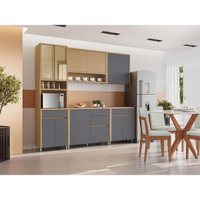 Cozinha Modulada Nesher Condessa Nesher 5 Peças Condessa CZ443 Carv/Titânio