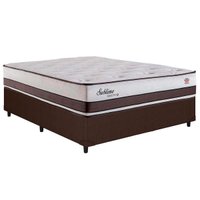 Cama Box CRC Casal +Colchão Molas Bonnel Sublime Herval 138x188