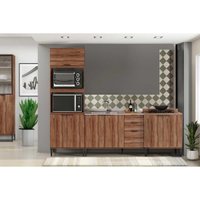 Kit Cozinha Carraro 3 Peças Alpha C3P38 Freijo