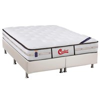 Cama Box CRC King + Colchão Molas Pocket Castor Vitagel Classic 193