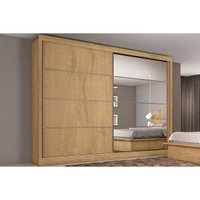 Guarda Roupa Casal 2Ptas c/Esp Sevilha Amêndoa/Off Europa