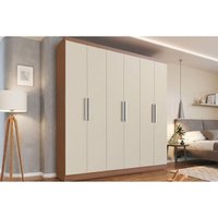 Guarda Roupa Casal 6 Portas PH1127 Nogueira/Off White Herval