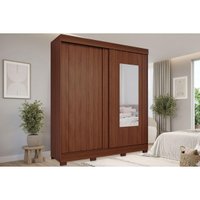 Guarda Roupa Casal 2Ptas Correr c/Esp Ilhéus Jequitiba Panan