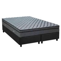 Cama Box CRC Queen +Colchão Molas Ensacadas Orthotel Luxo Ortobom 158