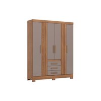 Guarda Roupa Casal 6 Portas e 3 Gavetas B375 Nat/Avela Henn