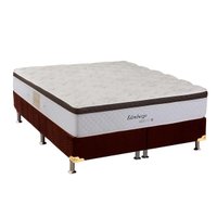 Cama Box CRC King +Colchão Molas Bonnel Edimburgo Herval 193x203