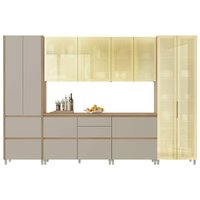 Cozinha Modulada Nesher Rainha Nesher 6 Peças CZ439 Branca/Nature