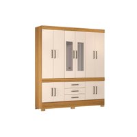 Guarda Roupa Casal 10Ptas c/Esp Pés Murano Cina/OW Demóbile