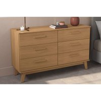 Cômoda Casal CMD002 6 Gavetas Canela - Kappesberg