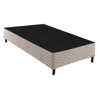 Cama Box Base Solteiro Paropas Sommier White 96x203x24