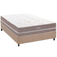 Cama Box CRC Casal +Colchão Molas Bonnel Livorno Herval 138x188