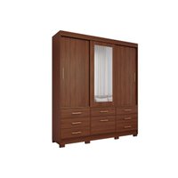 Guarda Roupa Casal 3 Portas c/Esp Luiza Jequitiba Panan
