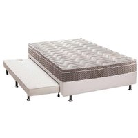 Cama Box c/Aux CRC Casal +Colchão Anatômico Ortopédico Ultra Paropas -