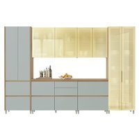 Kit Cozinha Nesher 6 Peças Rainha CZ439 Nature/Verde