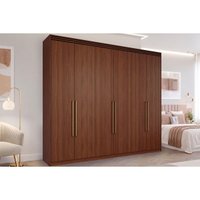 Guarda Roupa Casal 6 Portas Aurora Jequitiba Panan