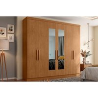 Guarda Roupa Casal 6 Portas c/Esp PH1707 Carvalho Herval