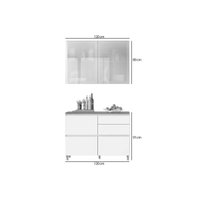 Kit Cozinha Nesher 2 Peças Rainha CZ431 Nature/Greige