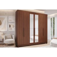 Guarda Roupa Casal 6Ptas c/Esp e Pés Cecilia Jequitiba Panan