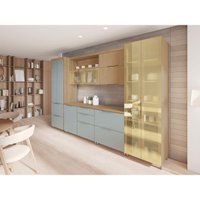 Kit Cozinha Nesher 6 Peças Marquesa CZ438 Nature/Verde