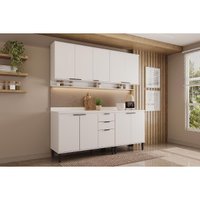 Cozinha Modulada Carraro 4 Peças Alpha C4P177 Branco