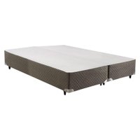 Cama Box Base King Herval Suede Velvet Gray 193x203x20