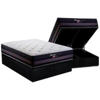 Cama Box Baú CRC Queen +Colchão Molas Bonnel Málaga Herval 158x198
